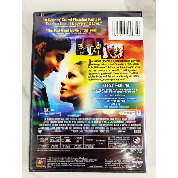 Movie Slumdog Millionaire DVD New Sealed India 2009 Dolby Digital - Picture 4 of 10